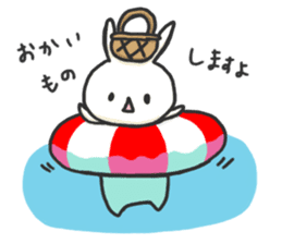 Rabbit with Float. sticker #7162200