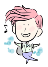 Kevin and Miku sticker #7163313