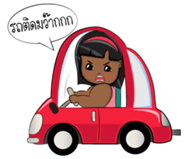 Nong Kanoon: Funny fat girl! sticker #7166174