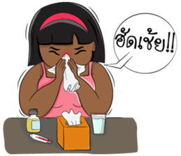 Nong Kanoon: Funny fat girl! sticker #7166179