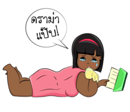 Nong Kanoon: Funny fat girl! sticker #7166180
