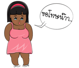 Nong Kanoon: Funny fat girl! sticker #7166194
