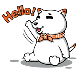 Hootang The Dog : Hello!! sticker #7166408