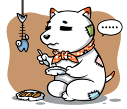 Hootang The Dog : Hello!! sticker #7166436