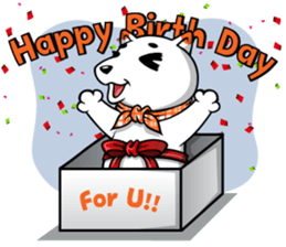 Hootang The Dog : Hello!! sticker #7166445