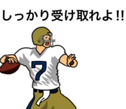 American football sticker(real) ver.2 sticker #7166772