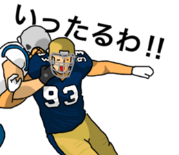American football sticker(real) ver.2 sticker #7166781