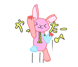 Carnivorous rabbit and herbivorous bear sticker #7166891