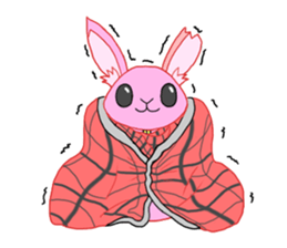 Carnivorous rabbit and herbivorous bear sticker #7166902