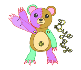 Carnivorous rabbit and herbivorous bear sticker #7166921