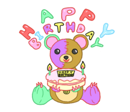 Carnivorous rabbit and herbivorous bear sticker #7166925