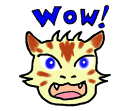 Kitten and cockatiel sticker #7168689