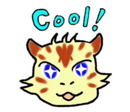 Kitten and cockatiel sticker #7168690