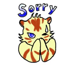 Kitten and cockatiel sticker #7168691