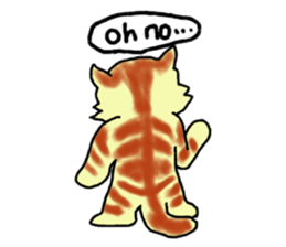 Kitten and cockatiel sticker #7168692