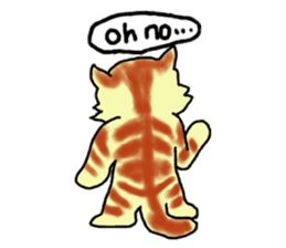 Kitten and cockatiel sticker #7168692