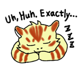 Kitten and cockatiel sticker #7168693