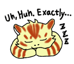 Kitten and cockatiel sticker #7168693