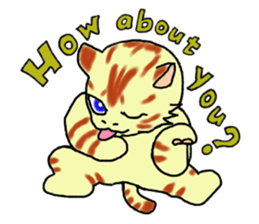 Kitten and cockatiel sticker #7168696