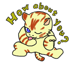 Kitten and cockatiel sticker #7168696