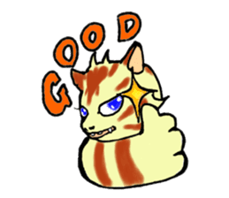 Kitten and cockatiel sticker #7168702