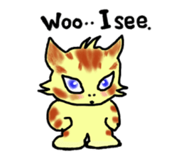 Kitten and cockatiel sticker #7168704