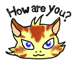 Kitten and cockatiel sticker #7168705