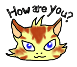 Kitten and cockatiel sticker #7168705