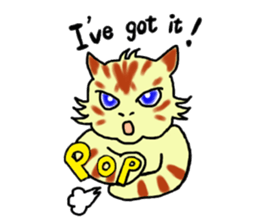 Kitten and cockatiel sticker #7168706