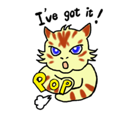 Kitten and cockatiel sticker #7168706