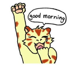 Kitten and cockatiel sticker #7168710