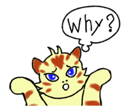 Kitten and cockatiel sticker #7168712