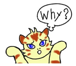 Kitten and cockatiel sticker #7168712