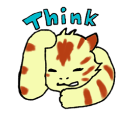 Kitten and cockatiel sticker #7168713