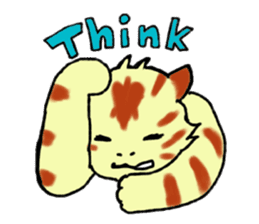 Kitten and cockatiel sticker #7168713