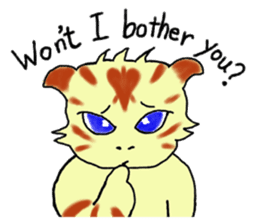 Kitten and cockatiel sticker #7168726