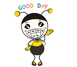 don't worry bee happy sticker #7169248