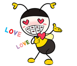 don't worry bee happy sticker #7169254