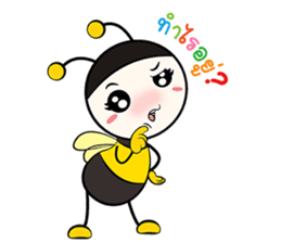 don't worry bee happy sticker #7169257