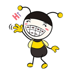 don't worry bee happy sticker #7169258