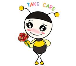 don't worry bee happy sticker #7169270