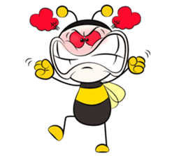 don't worry bee happy sticker #7169271