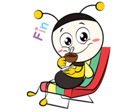 don't worry bee happy sticker #7169274