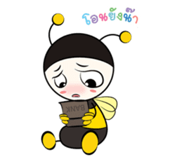 don't worry bee happy sticker #7169284