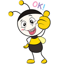 don't worry bee happy sticker #7169287
