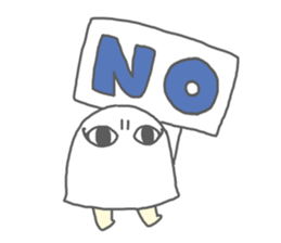 Loose, pretty surreal sticker of Medjed sticker #7169535