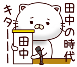 White cat that is kept of Tanaka sticker #7170090
