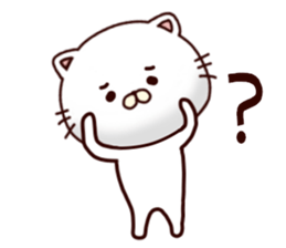 White cat that is kept of Tanaka sticker #7170105