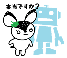 Bibi of the strawberry hat 3 sticker #7171932