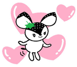 Bibi of the strawberry hat 3 sticker #7171965